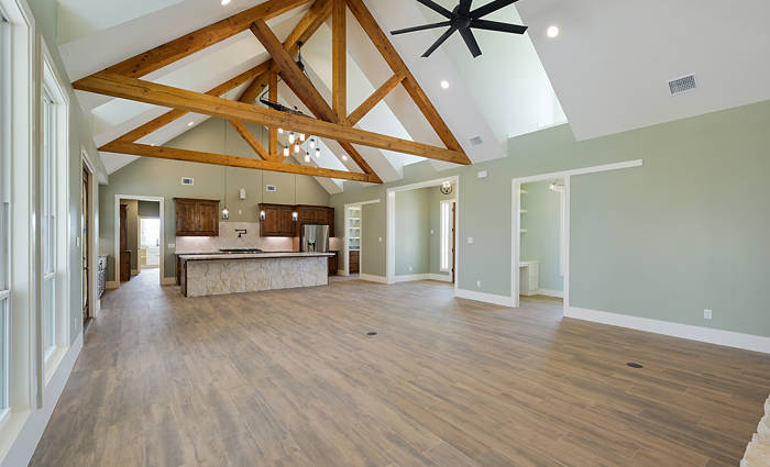 Living Room with Kitchen